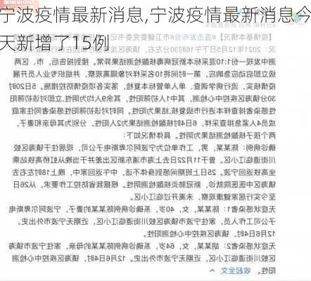 宁波疫情最新消息,宁波疫情最新消息今天新增了15例