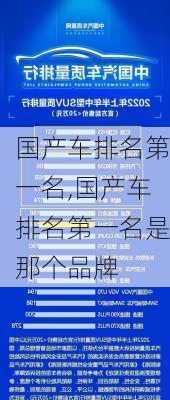 国产车排名第一名,国产车排名第一名是那个品牌