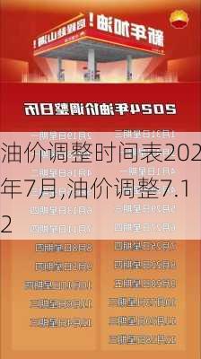 油价调整时间表2022年7月,油价调整7.12