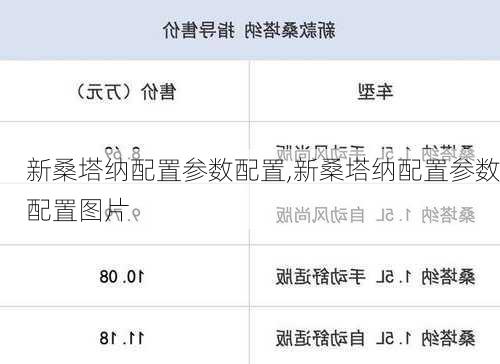 新桑塔纳配置参数配置,新桑塔纳配置参数配置图片