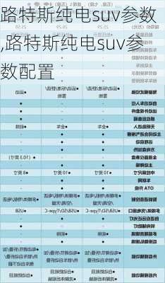 路特斯纯电suv参数,路特斯纯电suv参数配置