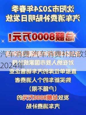 汽车消费,汽车消费补贴政策2024年