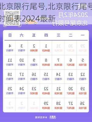 北京限行尾号,北京限行尾号时间表2024最新