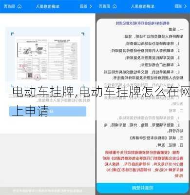 电动车挂牌,电动车挂牌怎么在网上申请