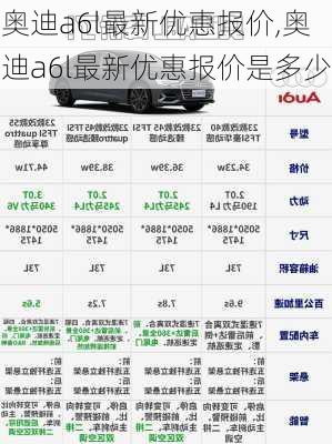 奥迪a6l最新优惠报价,奥迪a6l最新优惠报价是多少