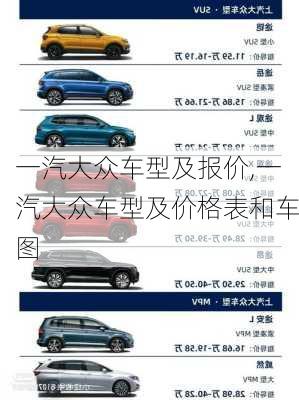 一汽大众车型及报价,一汽大众车型及价格表和车图