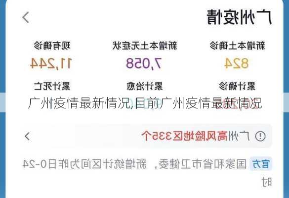 广州疫情最新情况,目前广州疫情最新情况