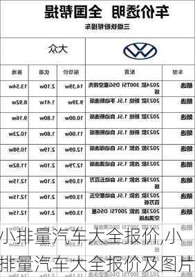 小排量汽车大全报价,小排量汽车大全报价及图片