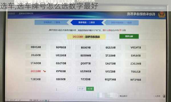 选车,选车牌号怎么选数字最好