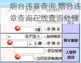 烟台违章查询,烟台违章查询在线查询处理