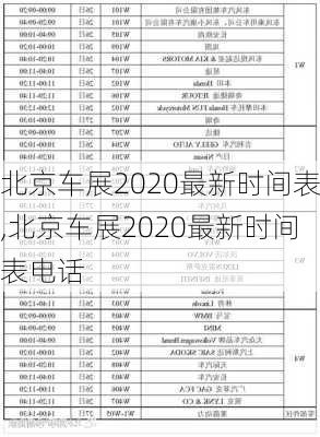 北京车展2020最新时间表,北京车展2020最新时间表电话