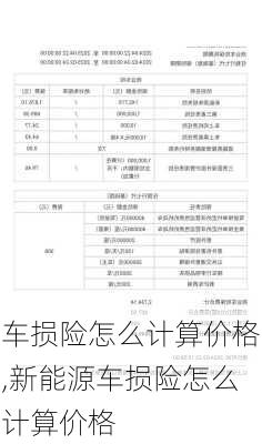 车损险怎么计算价格,新能源车损险怎么计算价格