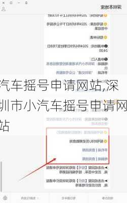 汽车摇号申请网站,深圳市小汽车摇号申请网站