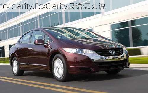 fcx clarity,FcxClarity汉语怎么说