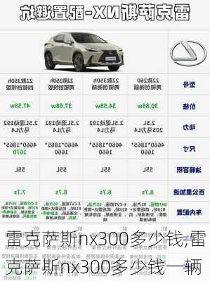 雷克萨斯nx300多少钱,雷克萨斯nx300多少钱一辆