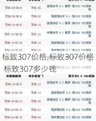 标致307价格,标致307价格 标致307多少钱