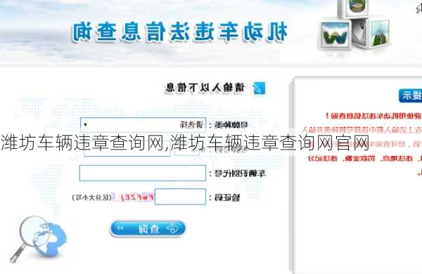 潍坊车辆违章查询网,潍坊车辆违章查询网官网