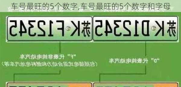 车号最旺的5个数字,车号最旺的5个数字和字母