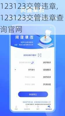 123123交管违章,123123交管违章查询官网