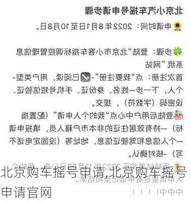 北京购车摇号申请,北京购车摇号申请官网