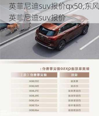 英菲尼迪suv报价qx50,东风英菲尼迪suv报价