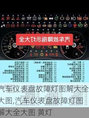 汽车仪表盘故障灯图解大全大图,汽车仪表盘故障灯图解大全大图 黄灯